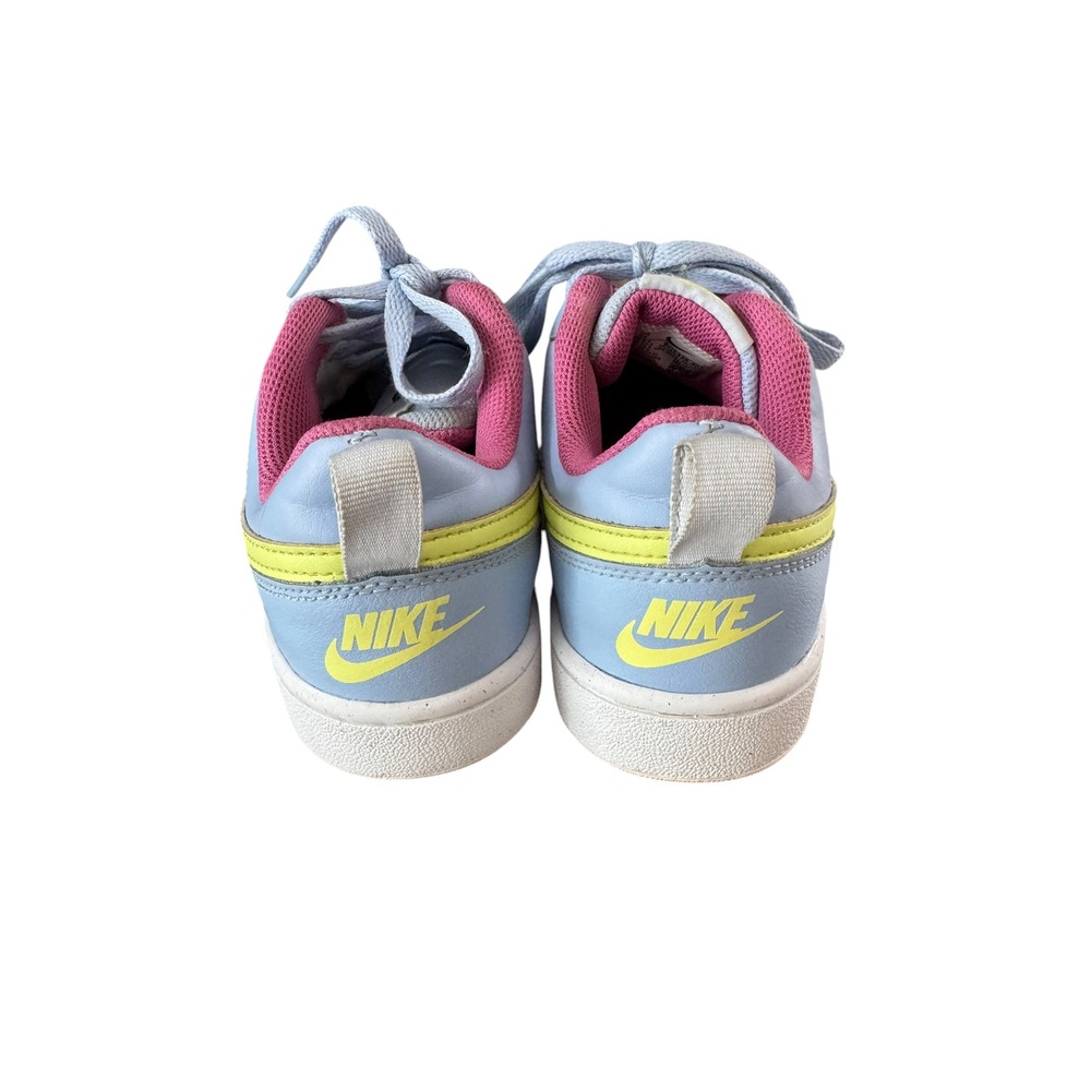 Nike Court Borough Low 2 Light Blue Pink Yellow Sneakers BQ5448-405 Womens 6.5 - Picture 3 of 8